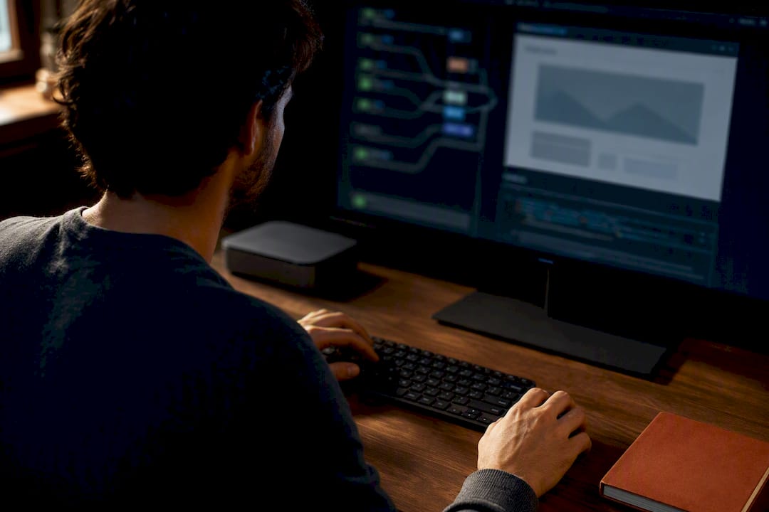 Developer reviewing rendered page request flow