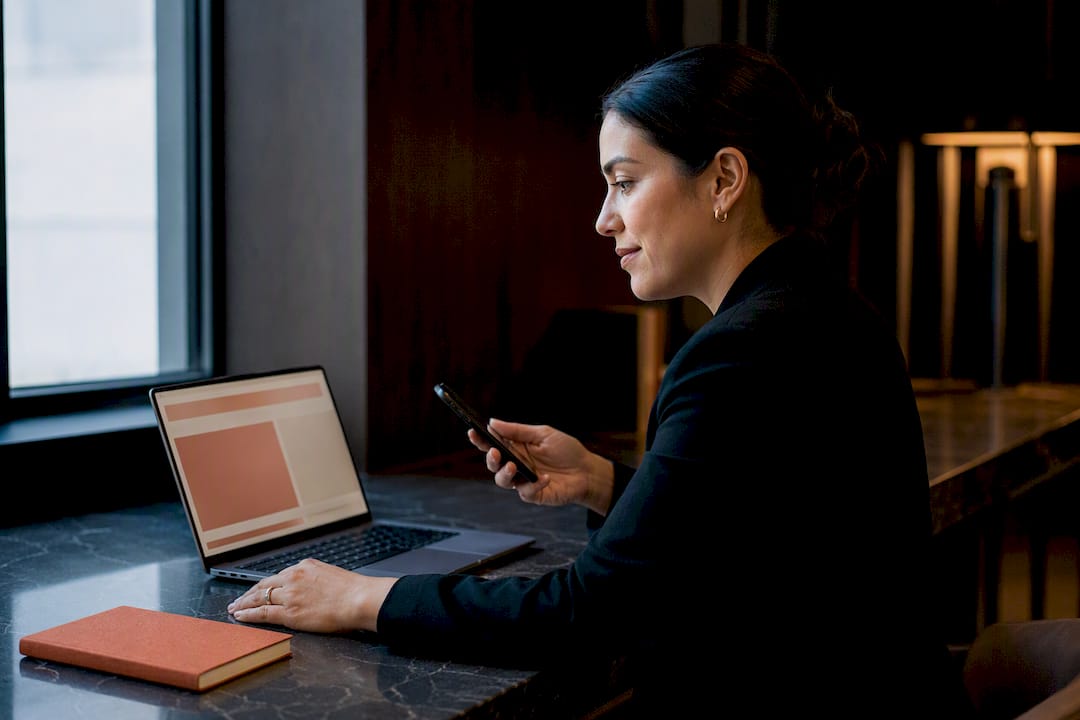 Manager reviewing an automated call summary