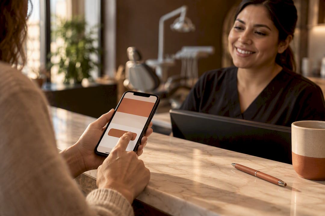 Patient confirming appointment reminder by phone