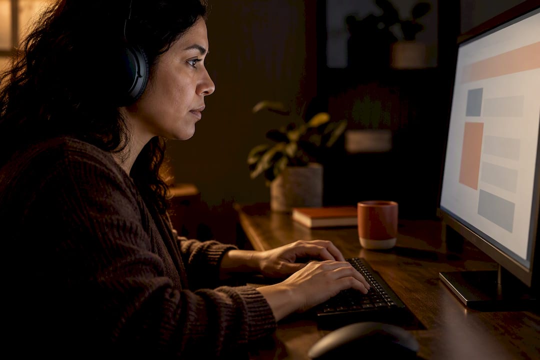 Reviewer testing bilingual website accessibility