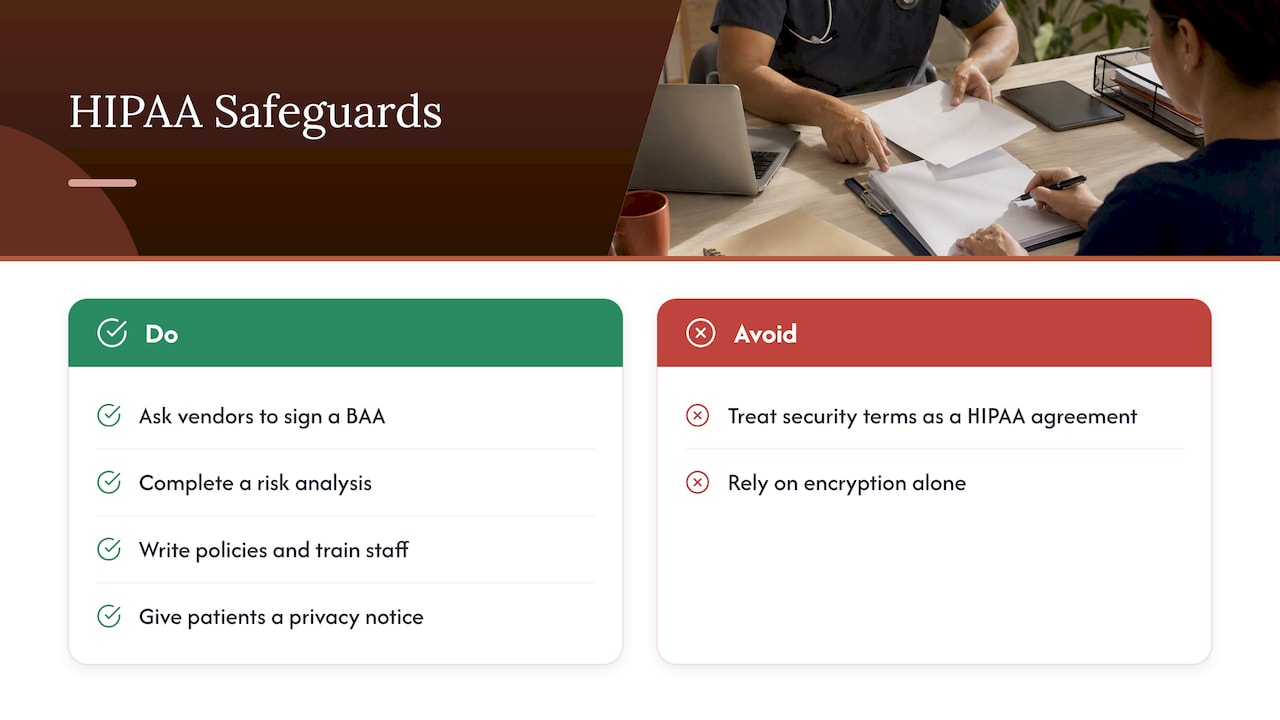HIPAA es un proceso, no una medalla — diagrama general